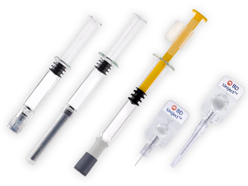 vaccine syringes tile